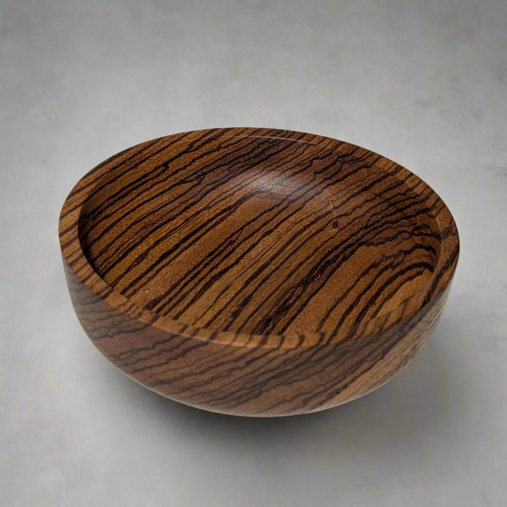 Handmade Zebrawood Bowl
