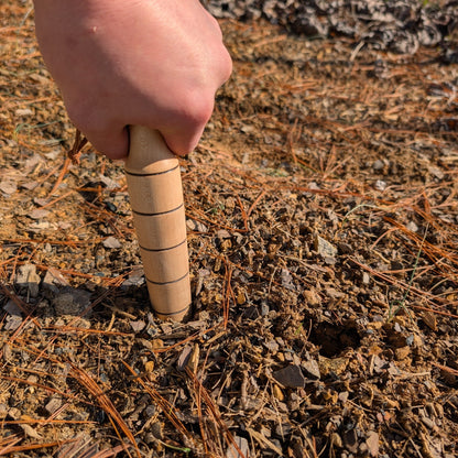 Handcrafted Maple Wood Garden Dibber | Durable Planting Tool for Gardening