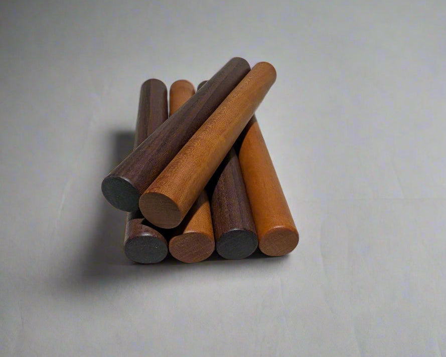 Handcrafted Walnut & Cherry Mini Rolling Pins - Perfect for Baking!