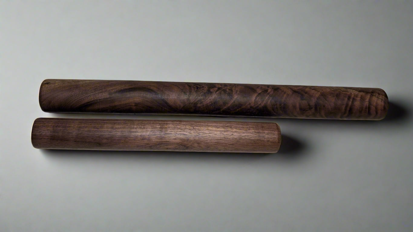 Handcrafted Walnut, Maple, & Cherry Straight Rolling Pins - Perfect for Baking!