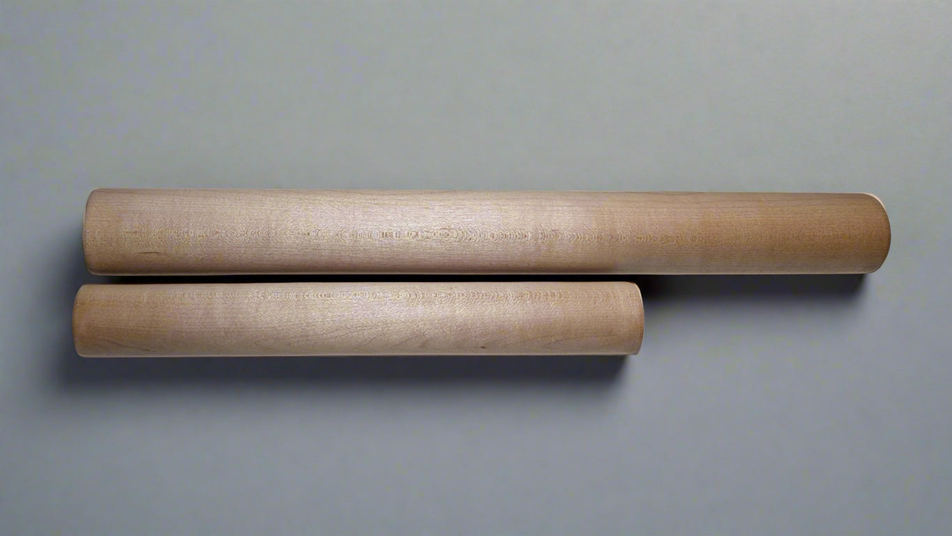 Handcrafted Walnut, Maple, & Cherry Straight Rolling Pins - Perfect for Baking!