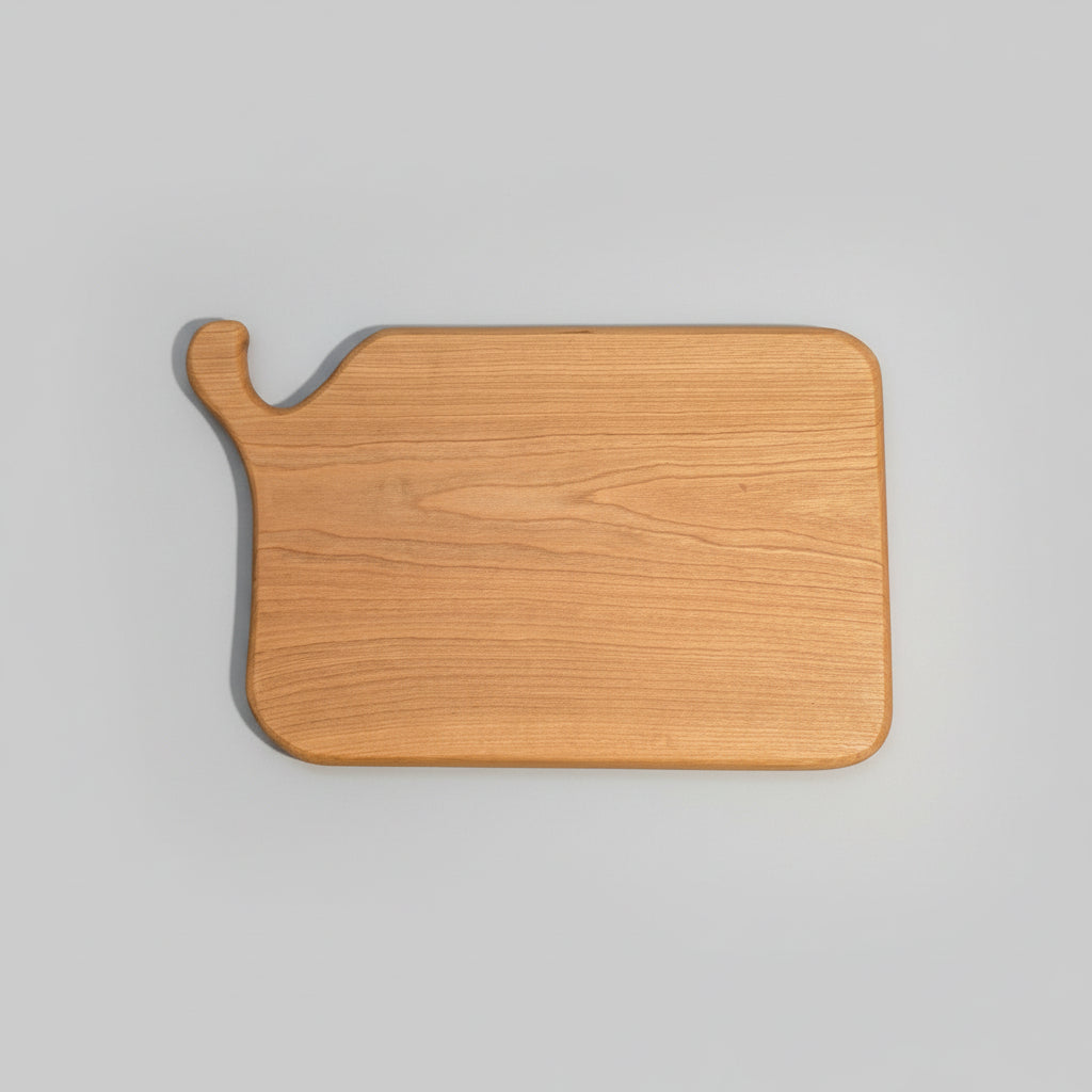 Handmade Cherry Wooden Cutting Board With Handle