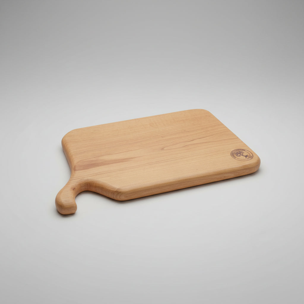 Handmade Cherry Wooden Cutting Board With Handle