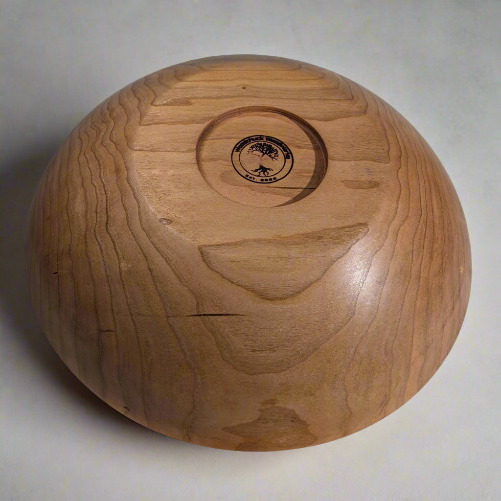 Handmade Large Cherry Wood Bowl