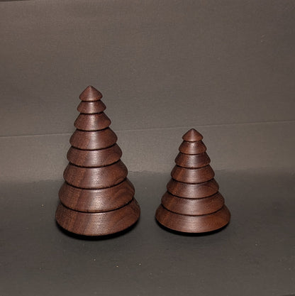 Handmade wood Christmas tree ornament 2024 edition