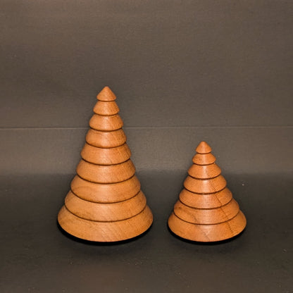 Handmade wood Christmas tree ornament 2024 edition