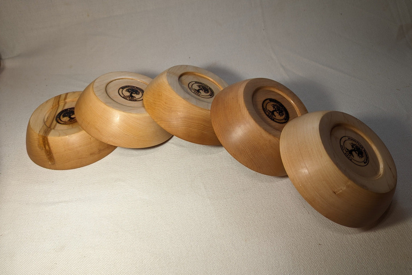 Handmade Small Sugar Maple Bowls set of 5