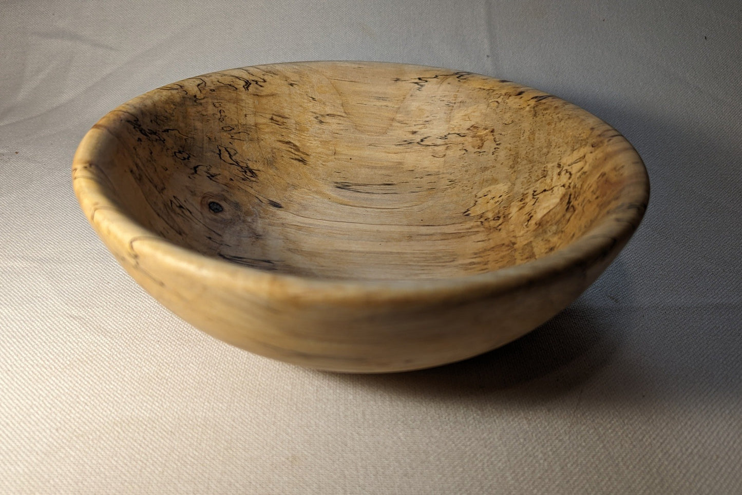 Hand-Turned Spalted Maple Bowl