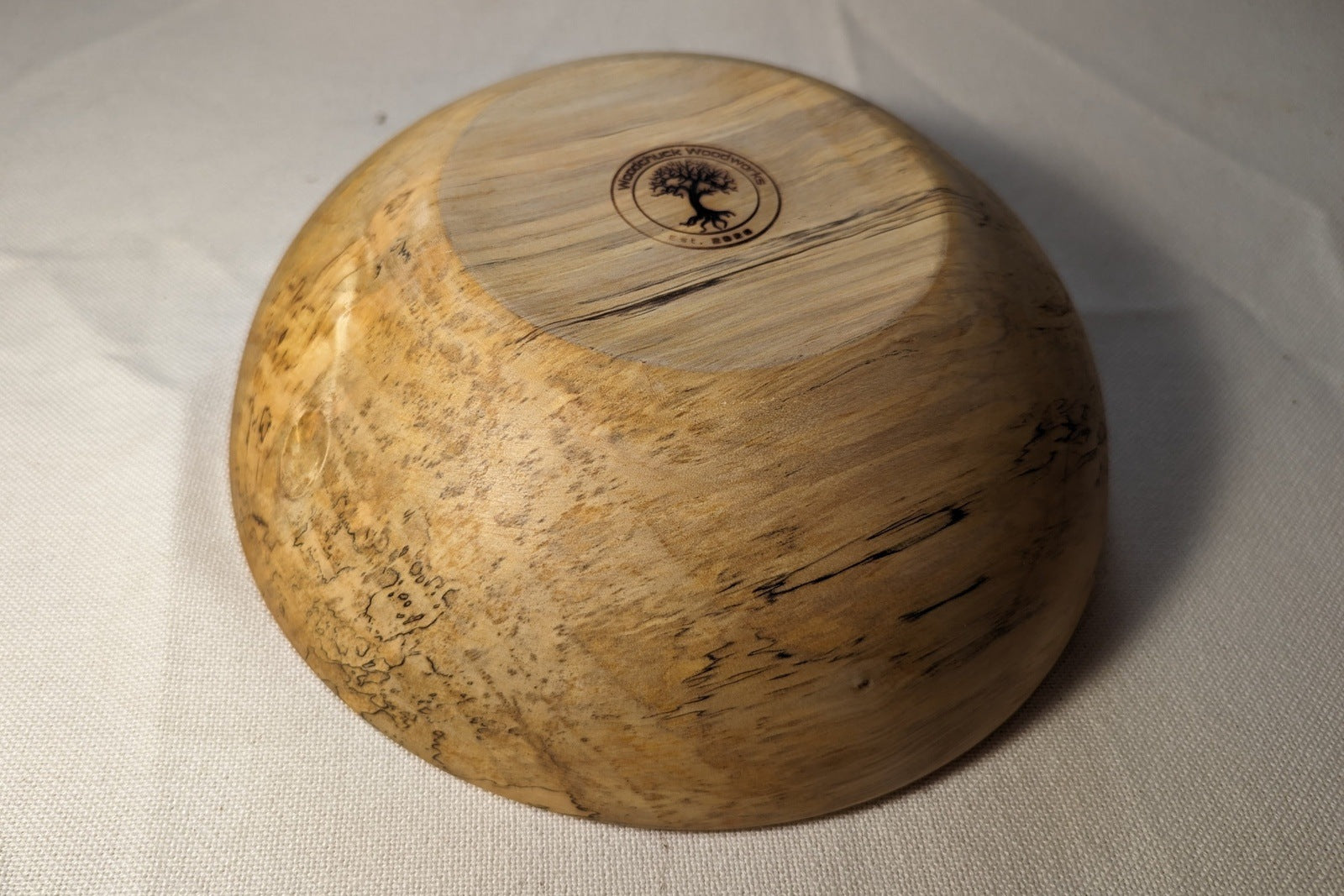 Hand-Turned Spalted Maple Bowl