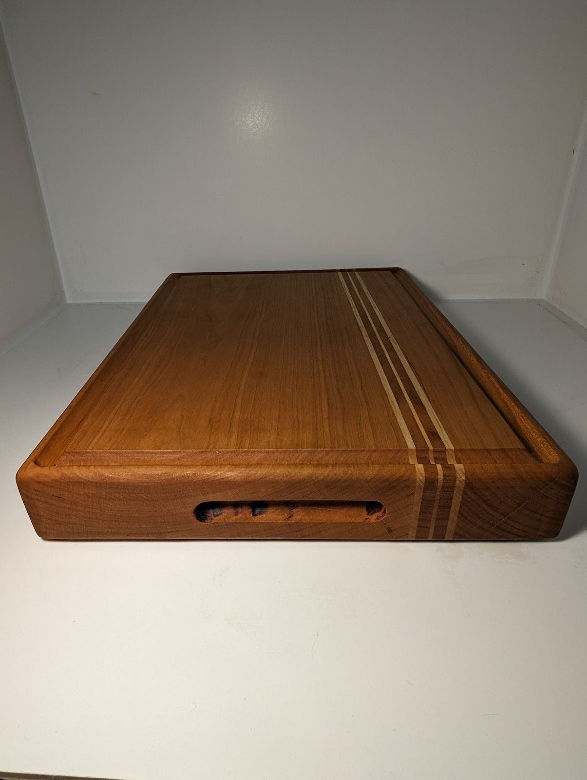 Handmade Wooden Cutting Board, Cherry and Maple